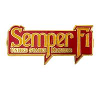 EagleEmblems P12190 Pin-USMC Semper Fi (1.5'')