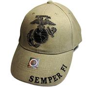EagleEmblems United States Marine Logo Eagle Subdued Hat Cap USMC Tan One Size
