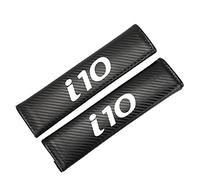 EAGLEG 2 Pcs Car Seat Belt Covers for Hyun-dai Tucson I10 I20 I30, Carbon Fibre Seat Belt Padding Comfort Shoulder Protection Covers Interior Styling Accessories, I10