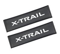 EAGLEG 2 Pcs Car Seat Belt Pads, for Nis-san X-TRAIL XTRAIL T30 T31 T32, Carbon Fiber Leather Shoulder Protector Cover Adults Kids Travel Cushion Harness Pads Auto Interior Accessories,Black
