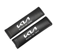 EAGLEG 2 Pcs Carbon Fibre Car Seat Belt Pads, for K-IA K3 K5 Rio Sportage Sorento, Comfort Seatbelt Padding Shoulder Protector Cover Car Harness Cushion Interior Styling Accessories,Black
