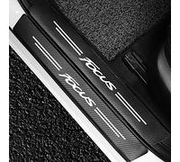 EAGLEG 4 Pcs Carbon Fiber Car Door Sill Protector for Fo-rd Focus 4 3 2 MK4 MK3 MK2 2012 2014 2015 2016 2017 2018 2020 2021, Scuff Guard Stickers Auto Styling Decoration Accessory,Black