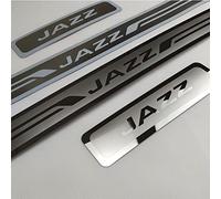 EAGLEG 4 Pcs Stainless Steel Car Scuff Plate for Hon-da JAZZ 2020 2021 2022 Car Door Sill Protector Anti Scratch Kick Plates Styling Decoration Accessories,Silver