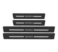 EAGLEG 4pcs Anti Scratch Car Door Stickers, Carbon Fiber Door Sill Protector Scuff Plate Guard Car Decorative Styling Accessories for Nis-san QASHQAI X-TRAIL KICKS SENTRA NAVARA TITAN LEAF, NAVARA