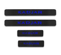 EAGLEG 4PCS Car Door Sill Protector for Ren-Ault KADJAR, Carbon Fiber Threshold Protective Stickers edge guards Self-Adhesive Film Kick Plate Cover Trim,Blue
