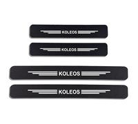 EAGLEG 4PCS Car Door Sill Protector for Ren-ault KOLEOS, Carbon Fiber Threshold Protective Stickers edge guards Self-Adhesive Film Kick Plate Cover Trim,White