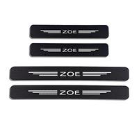 EAGLEG 4PCS Car Door Sill Protector for Ren-ault ZOE, Carbon Fiber Threshold Protective Stickers edge guards Self-Adhesive Film Kick Plate Cover Trim,White
