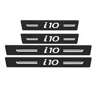EAGLEG 4pcs Car Door Sill Protector Kick Plates for Hyun-dai Accent Tucson KONA EON Equus i10 i20 ix25 ix35, Carbon Fiber Scuff Guard Threshold Cover Pedal, Sticker Trim Accessories, i10