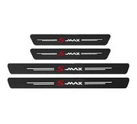 EAGLEG 4pcs Car Door Sill Protector Strips Carbon Fiber Threshold Protective Film Kick Plate Cover Sticker for Fo-rd S-Max Car Accessories