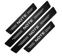 EAGLEG 4pcs Car Door Sill Protector Strips Carbon Fiber Threshold Protective Film Kick Plate Cover Sticker for NIS-san Note Car Accessories