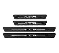 EAGLEG 4pcs Car Outer Door Sill Protector Kick Plates for Fo-rd Focus Fiesta Kuga Fusion Edge ST-Line S-max ST, Carbon Fiber Accessories Scuff Guard Threshold Cover Pedal, Trim Non-Slip, Fusion