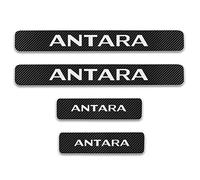 EAGLEG 4pcs Carbon Fiber Car Door Sill Protector for Op-el Antara, Door Sill Scuff Guard Cover Pedal Sticker Trim Non-Slip Anti-Scratch Accessories,White