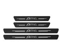 EAGLEG 4pcs Door Sills Scuff Plate Sticker for Fo-rd Fiesta Focus Etc Multi Model Series, Carbon Fiber Car Door Sill Protector Film Welcome Pedal Plate Guards Strip Car Styling Accessories, PumaSt