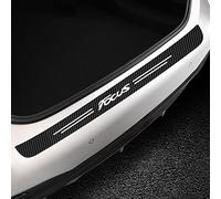 EAGLEG Car Carbon Fiber Rear Bumper Protector, for Fo-rd Focus 4 3 2 MK4 MK3 MK2 2012 2014 2015-2021 Trunk Plate Tail Trim Anti-Scratch Anti-Collision Protective Styling Accessories,Black