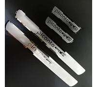 EAGLEG Car Door Sill Protector for KIA PICANTO GT LINE 2015-2020 4PCS Scuff Plate Stainless Steel Stickers Accessories,Silver