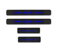 EAGLEG Car Door Sill Protector for Peu-geot 2008 4PCS Car Door Sill Scuff Plate Carbon Fiber Stickers Accessories,Blue