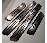 EAGLEG Car Door Sill Protector for REN-Ault CAPTUR 2014-2018 4PCS Scuff Plate Stainless Steel Stickers Accessories,Silver