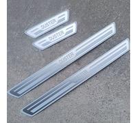 EAGLEG Car Door Sill Protector for Ren-Ault Dacia Duster 4PCS Scuff Plate Stainless Steel Stickers Accessories,Silver