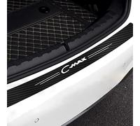EAGLEG Car Rear Bumper Protector For Fo-rd C-MAX CMAX C MAX 1 2 2003 2004 2005 2006 2007-2021, Trunk Plate Tail Trim Carbon Fiber Sticker Protective Styling Accessories,Black
