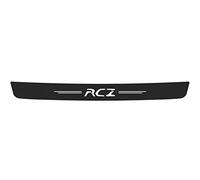 EAGLEG Car Rear Bumper Protector For Peu-geot 206 207 307 308 408 GT RCZ 3008 5008, Trunk Plate Tail Trim Carbon Fiber Sticker Protective Styling Accessories,RCZ White