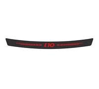EAGLEG Carbon Fiber Rear Bumper Protector, for Hyun-dai i10, Car Trunk Sill Plate Decorative Strips Anti-Scratch Guard Plate Sticker,Red