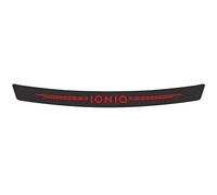 EAGLEG Carbon Fiber Rear Bumpers Protector Strips, for Hyun-dai IONIQ Car Trunk Sill Plate Cover Tail Trim Anti-Scratch Protective Sticker Styling Accessories,Red
