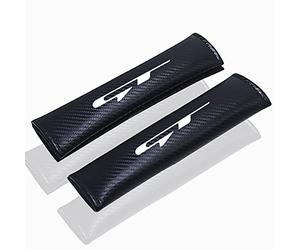 EAGLEG JYMLOV 2 Pcs Car Seat Belt Pads, for K-ia Ceed GT GT Line, Carbon Fiber Leather Shoulder Protector Cover Adults Kids Travel Cushion Harness Pads Auto Interior Accessories, GT