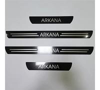 EAGLEG JYMLOV Car Door Sill Protector for Ren-ault ARKANA XM3 2019 2020 2021 4PCS Scuff Plate Stainless Steel Stickers Accessories,Black