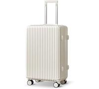 Eagleize Carry on Luggage Airline Approved, Lightweight Rolling Suitcase, Dry Wet Separation Pocket, PC Hardshell Luggage with Spinner Wheels & TSA Lock for Business Travel, White, 22 - Inch