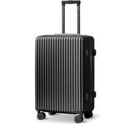 Eagleize Carry on Luggage Airline Approved, Lightweight Rolling Suitcase, Dry Wet Separation Pocket, PC Hardshell Luggage with Spinner Wheels & TSA Lock for Business Travel, Black, 20-Inch