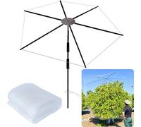 EAGLELAND Fruit Tree Netting Cover, Large, Lightweight Fiberglass Frame, Bird Netting Garden Protection