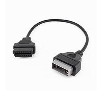 Eaglerich 14Pin to 16PIN OBD1 OBD2 Cable for Nissan OBD II Diagnostic Interface ELM327 Scanner Extension Adapter Cor