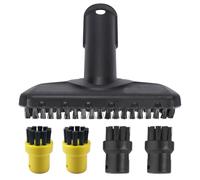 Eagles 12 Pack Steam Mop Brush Heads Replacement: Flat & Round Brushes, Compatible with Karcher SC1 SC2 SC3 SC4 SC5, Ideal for Kitchen & Bathroom Cleaning