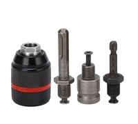 Eagles 2-13mm Keyless Drill Chuck Metal Heavy Duty 1/2''-20UNF with SDS-Plus Shank 1/4" Hex Shank 1/2'' Socket Square Wrench Adapter for Impact Driver, Electric Drill, Hammer Drill (Hexagon Head)