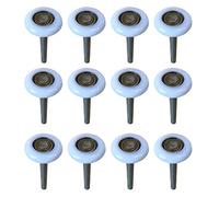 Eagles 2' Nylon Garage Door Roller, 12 Pack, Quiet, Steel, White