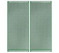 Eagles 2PCS 10x22 cm Double Sided PCB Board,Tinned Prototype Diy Universal FR4 Printed Circuit PCB Board Protoboard pcb kit Compatible with Arduino Kits