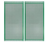 Eagles 2PCS 13x25 cm Double Sided PCB Board,Tinned Prototype Diy Universal FR4 Printed Circuit PCB Board Protoboard pcb kit Compatible with Arduino Kits