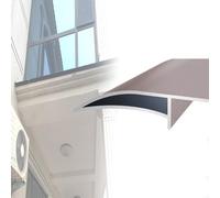 Eagle's Beak Drip Lines Eaves Rain Gutters 1 8 12 20 Pcs, Exterior Walls Nosing Drip Molding Trim, Window Sill Edge Drip Strip Roof Diverter(Brown 3 PCS)