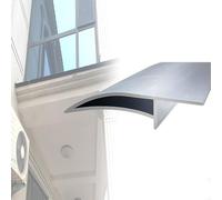 Eagle's Beak Drip Lines Eaves Rain Gutters 1 8 12 20 Pcs, Exterior Walls Nosing Drip Molding Trim, Window Sill Edge Drip Strip Roof Diverter(Silver 9 PCS)