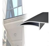 Eagle's Beak Drip Lines Eaves Rain Gutters 1 8 12 20 Pcs, Exterior Walls Nosing Drip Molding Trim, Window Sill Edge Drip Strip Roof Diverter(Black 2 PCS)