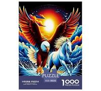 Eagles cleave the sky Jigsaw Puzzles Puzzle for Adults Kids. 1000 Pieces raptor Great Gifts Challenge Toy Educational Game Home Decoration for Educational Games Gifts 38x26cm/1000pcs