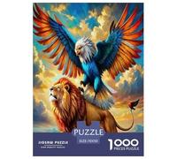 Eagles cleave the sky Jigsaw Puzzles Puzzle for Adults Kids. 1000 Pieces raptor Great Gifts Challenge Toy Educational Game Home Decoration for Educational Games Gifts 70x50cm/1000pcs