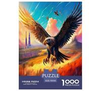 Eagles cleave the sky Jigsaw Puzzles Puzzles for Adults Kids. 1000 Piece raptor Great Gifts Challenge Toy Educational Game Home Decoration for Educational Games Gifts 70x50cm/1000pcs