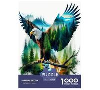 Eagles cleave the sky Jigsaw Puzzles Puzzles for Adults Kids. 1000 Piece raptor Impossible Challenge Toy Educational Game Home Decoration for Educational Games Gifts 38x26cm/1000pcs