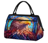 Eagles Head Ethnic Bird Gym Bag for Men Women, Travel Sports Duffel Bags Waterproof Weekend Overnight Bag Lightweight Carry On Luggage Tote