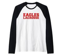 Eagles Lacrosse Simple Raglan Baseball Tee