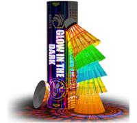 EAGLES LED Badminton Shuttlecocks - 5 Pack Lighting Birdies, Nylon Glow in The Dark Birdie Balls for Baseball Practice- Plastic Light Up Birdies for Outdoor Indoor Sports Activities