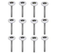 Eagles Nylon Garage Door Roller Steel 2" Garage Roller Rotate Quite Garage Door Hardware Accessories, 4" Stem 12 Pack