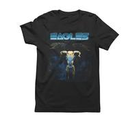 Eagles One of These Nights Adult Black Short Sleeve T Shirt 70s Classic Rock Vintage Style Graphic Tees, Black, Large