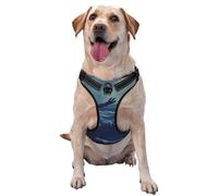 Eagles spreading reflective Oxford unobstructed pet vest, easy to control handle, suitable for small, medium and large dogs